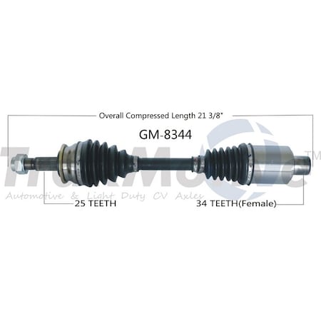 Cv Axle Shaft,Gm-8344